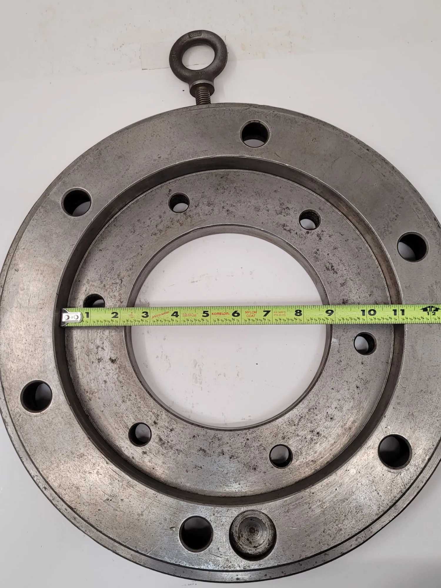 YUASA 16" BACK PLATE, HEAVY DUTY, DIAMETER: 16”, THRU HOLE: 7” - MACHINE TOOLING