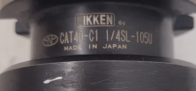 NIKKEN CAT 40-C1 1/4SL-105U MILLING CHUCK HOLDER - MACHINE TOOLING