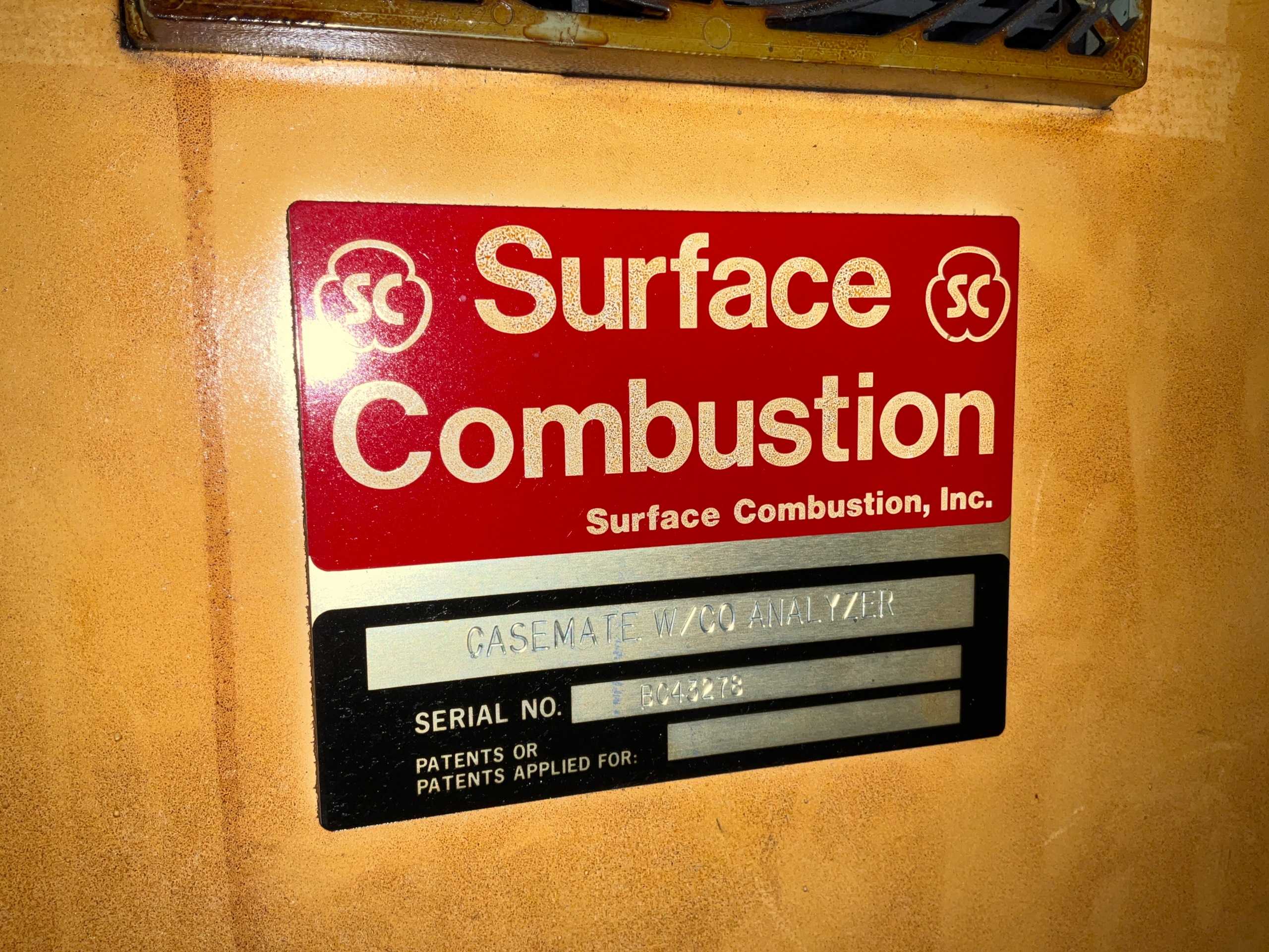 SURFACE COMBUSTION SUPER ALLCASE CARBURIZING FURNACE - CARBURIZING FURNACE