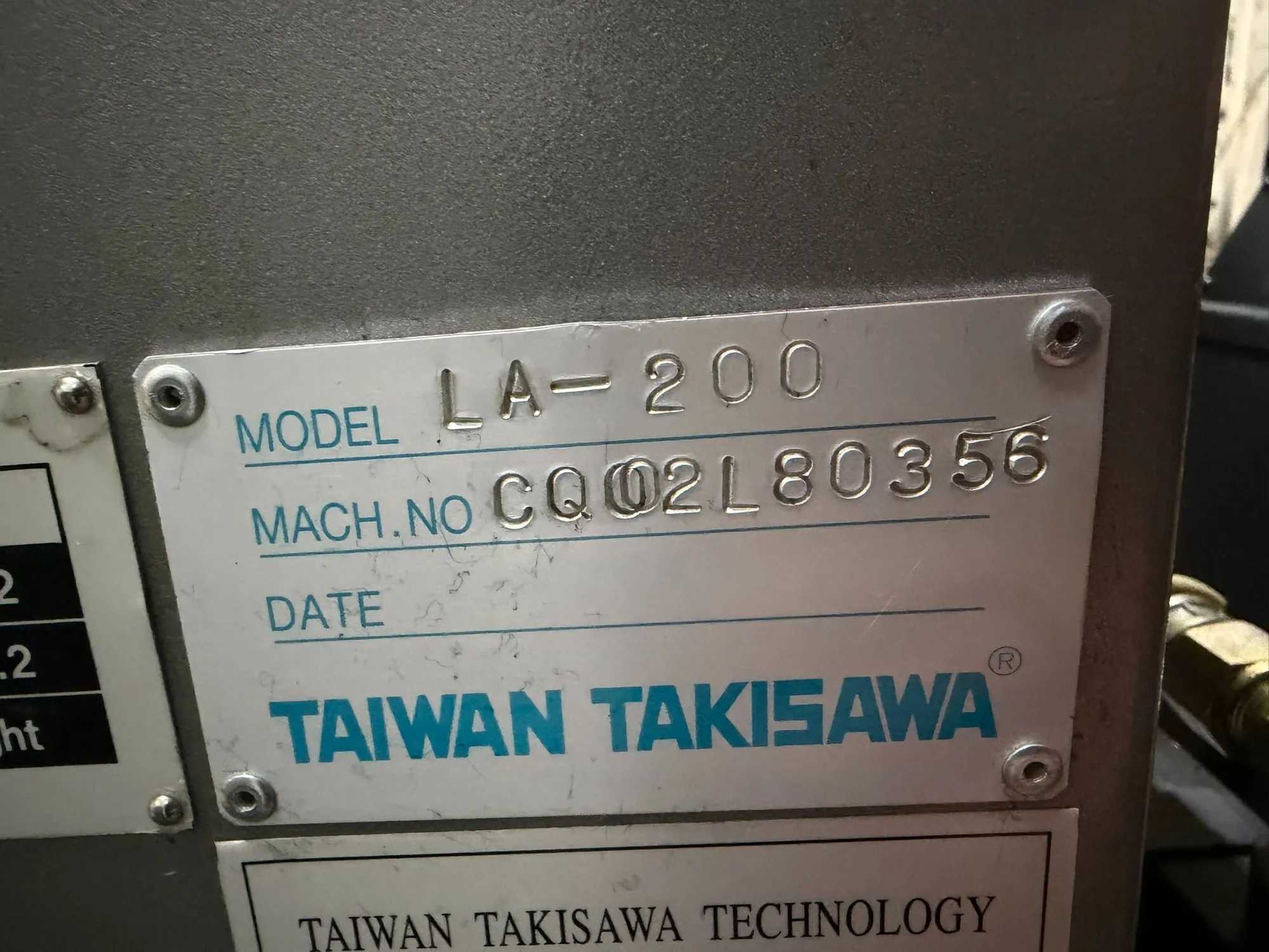2021 TAKISAWA LA200 CNC LATHE, 2-AXIS, 3,200 RPM, 15 HP, 8" CHUCK - CNC LATHES