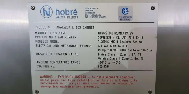 2018 HOBRE TISOMIC MKII ANALYZER SYSTEM - undefined