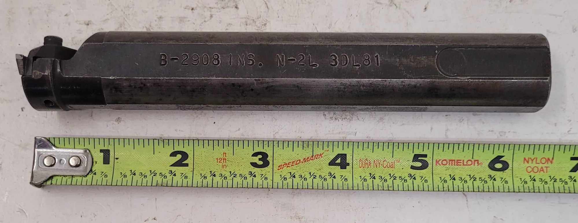 KENNAMETAL B-2908 INS. N-2L 3DL81 BORING BAR GROOVING INSERT - MACHINING ACCESSORIES & TOOLING
