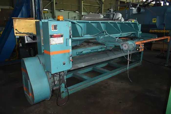WYSONG 1010 POWER SQUARING SHEAR 10'X10GA 120" BLADE 10HP 60SPM - SWING BEAM SHEARS