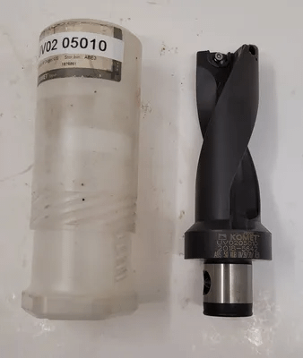 KOMET UV02 05010 INDEXABLE DRILL, 6.25IN OAL, 1.5IN DIA, 2 FLUTES, STRAIGHT SHANK - MACHINE TOOLING