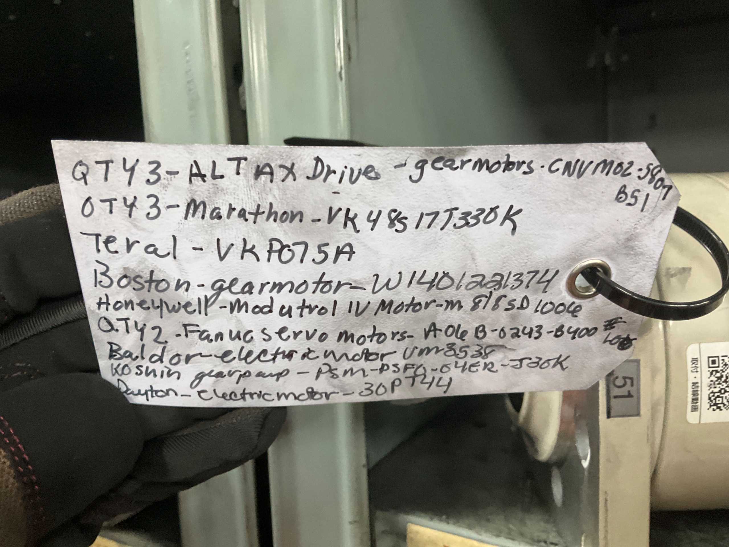 BULK QTY OF MOTORS & PUMP - INDUSTRIAL PARTS