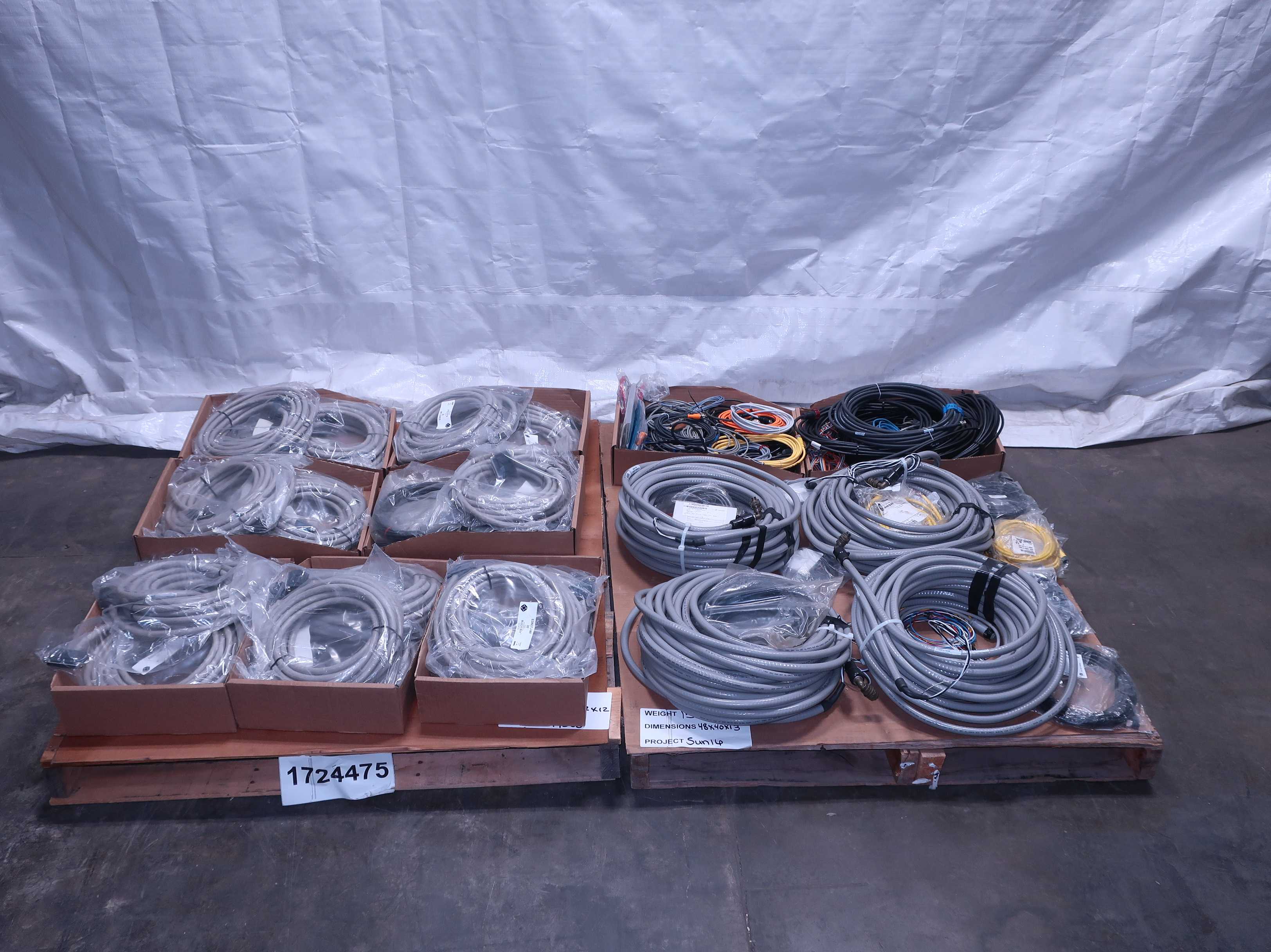 SKU 1724475 - 2 PALLETS OF ASSORTED CORDSETS - CORDSET CABLES