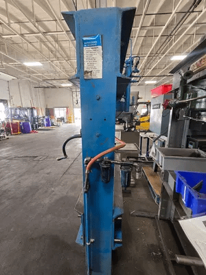 DAKE 906475 75 TON AIR HYDRAULIC H-FRAME PRESS W/ RAILS & SPECIAL DESIGN TABLE - HYDRAULIC PRESSES