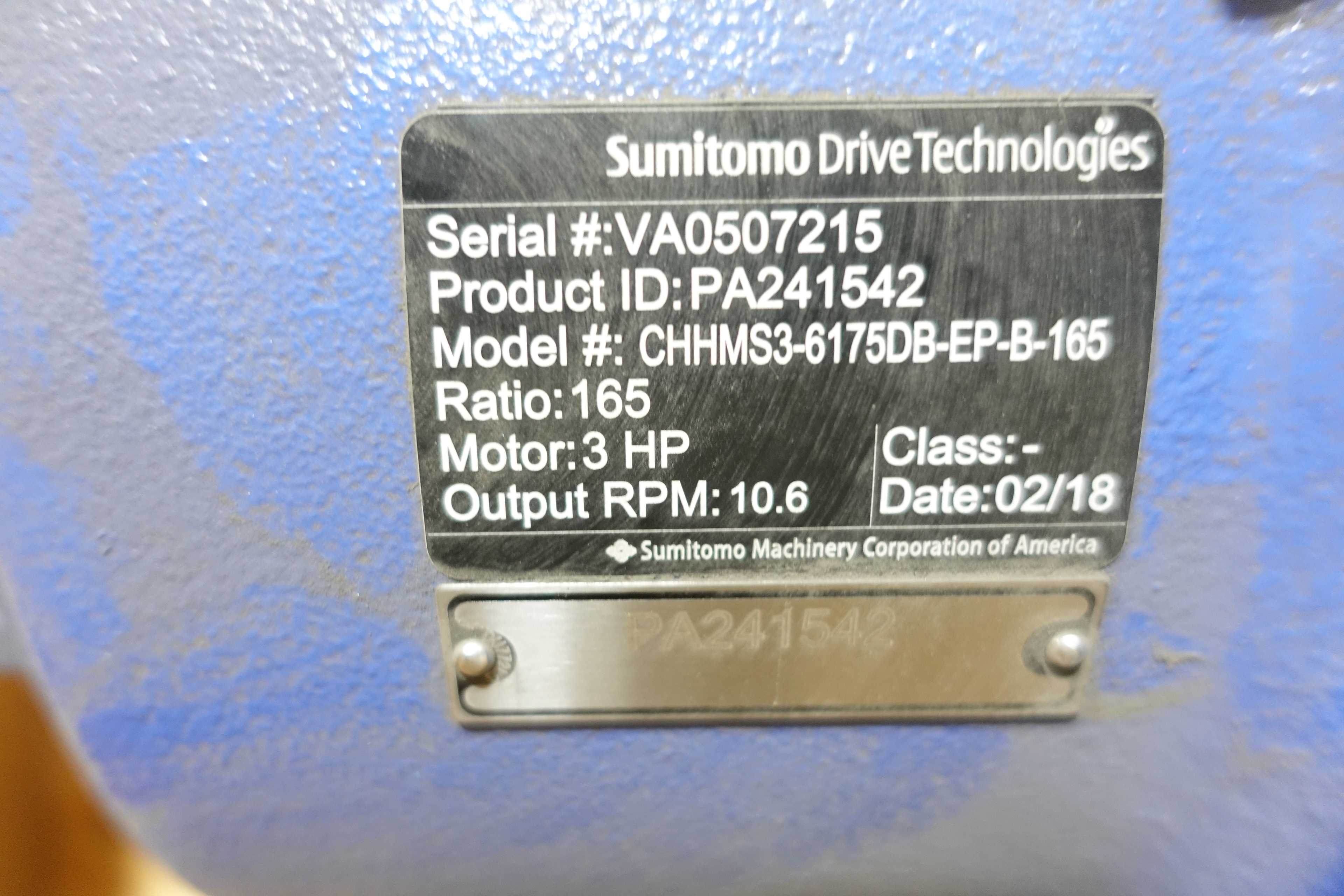 SKU 1079603 - LOT OF 2 SUMITOMO CHHMS3-6175DB-EP-B-165 GEARMOTORS - GEARMOTOR