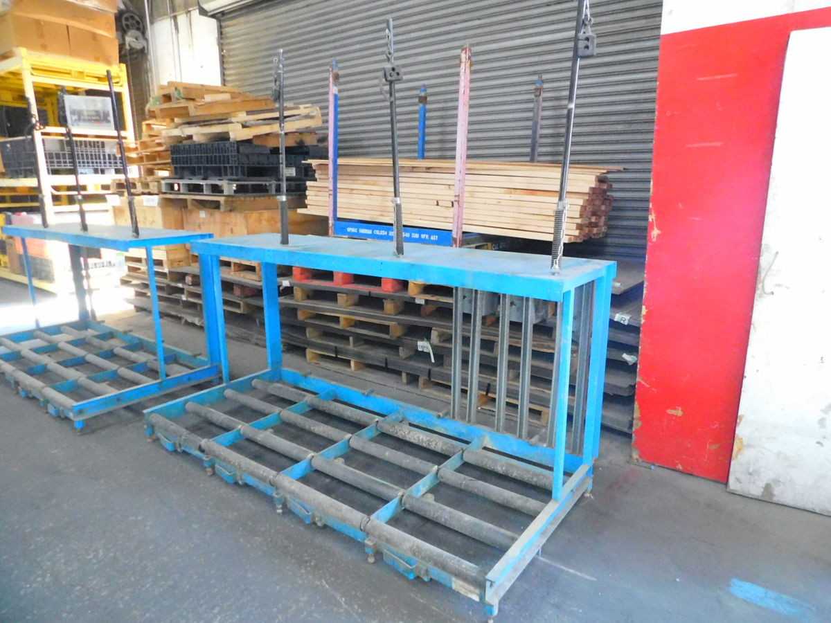 BATTERY ROLLER SERVICE STAND M6882, 93 IN WIDTH, 41 IN DEPTH, 45 IN HEIGHT - WORK TABLES