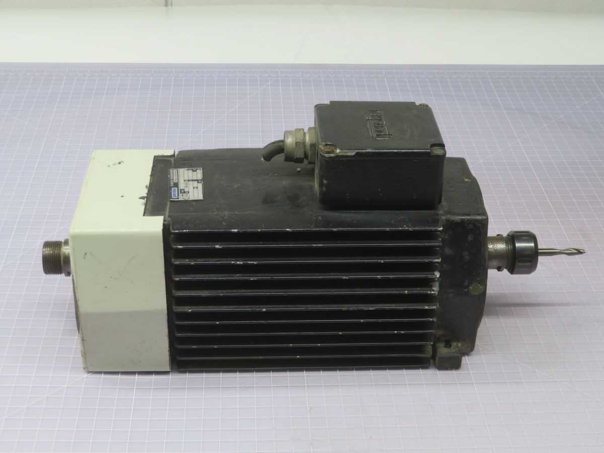 PERSKE 61.13-2 SPINDLE MOTOR, 5.2 KW POWER, 18000 RPM SPEED, 300 HZ FREQUENCY, 220/380 VAC VOLTAGE - AC MOTOR
