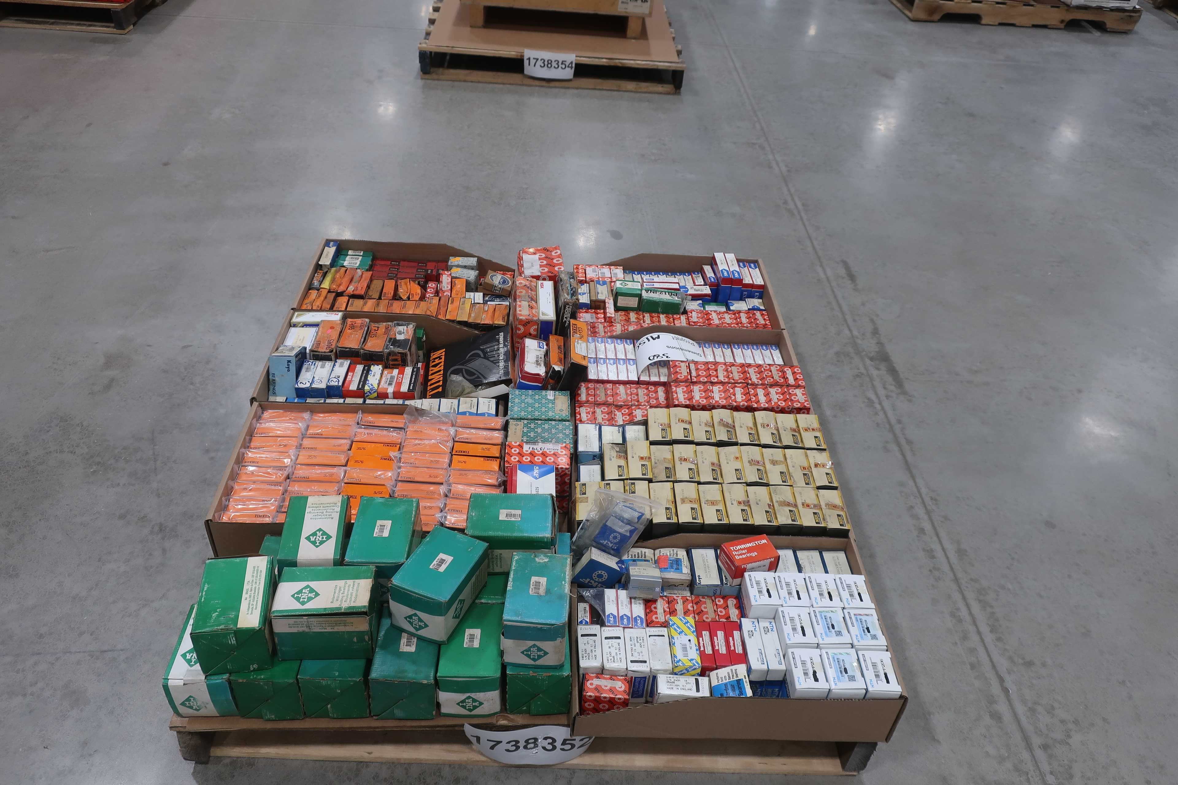 SKU 1738352 - PALLET OF ASSORTED ROLLER BEARINGS