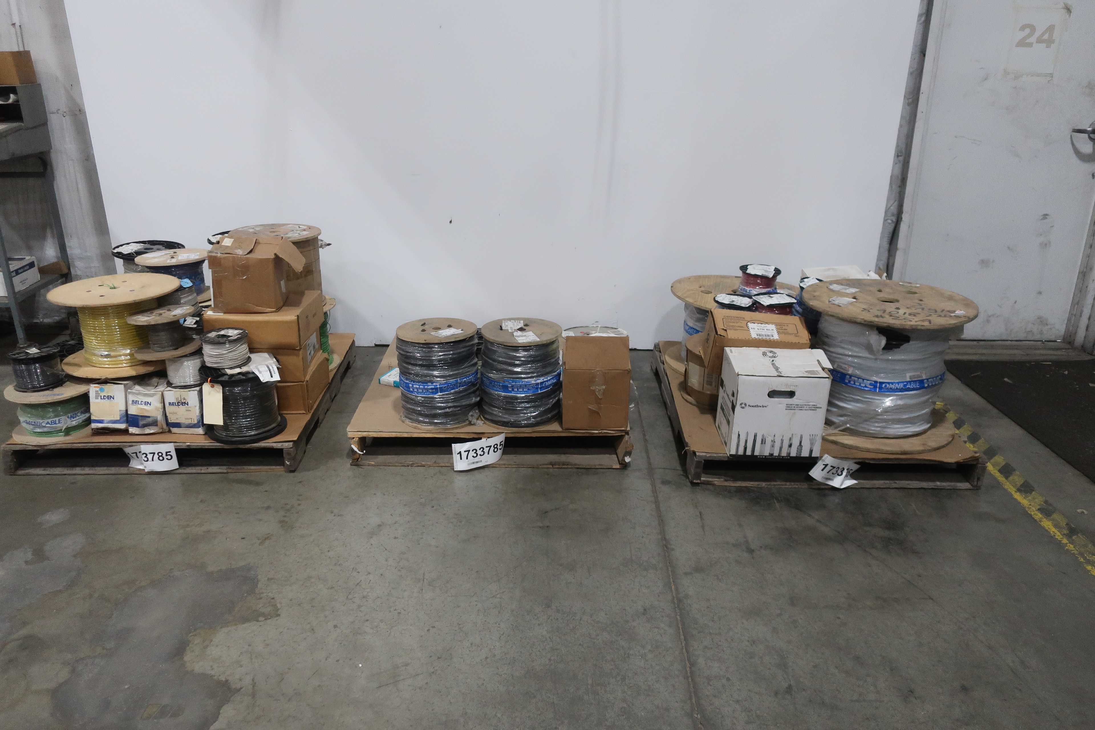 SKU 1733785 - 3 PALLETS OF ASSORTED WIRE - ELECTRICAL WIRE