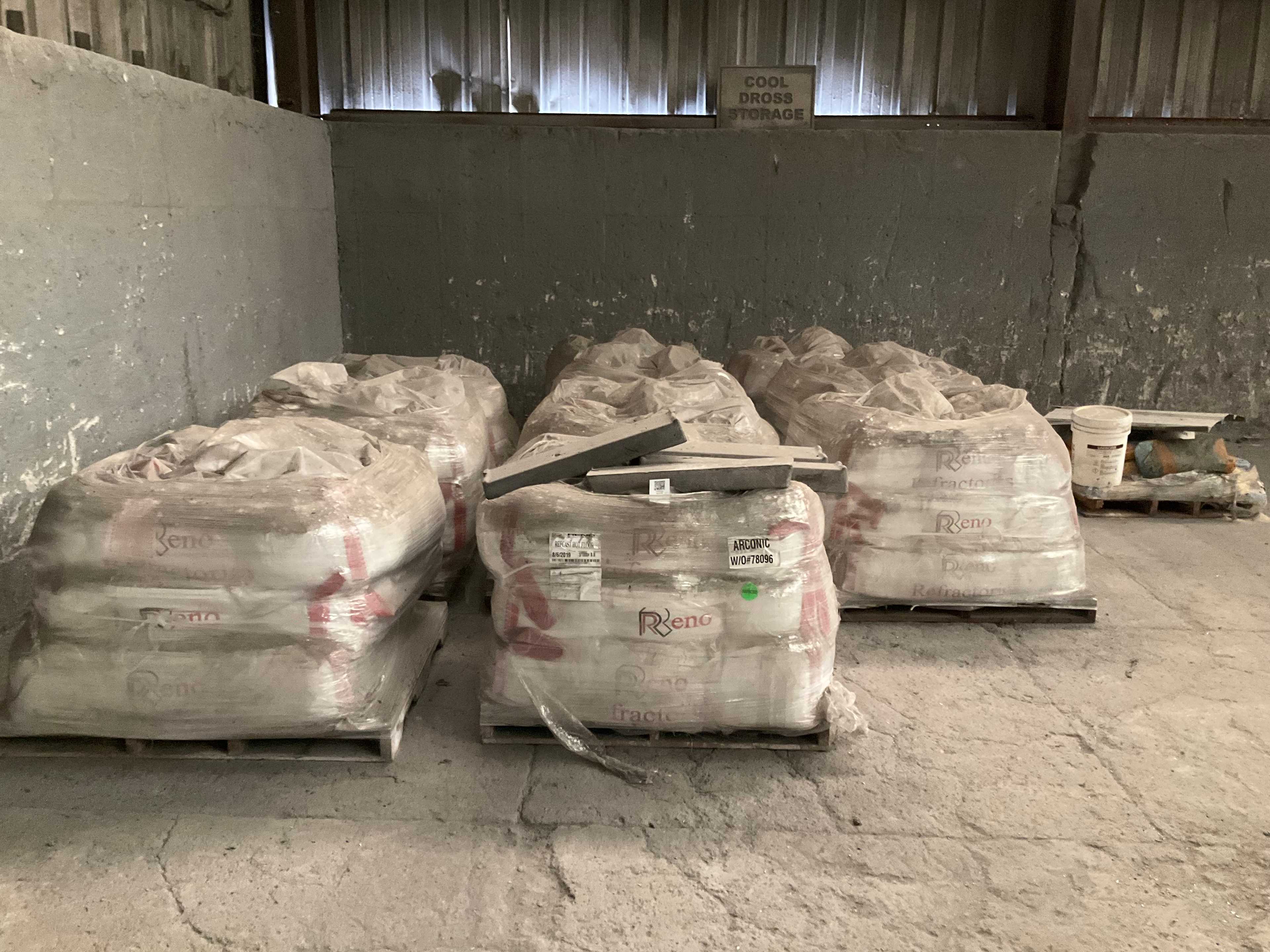 QTY 11- PALLET OF RENO HIGH TEMPERATURE CEMENT - MISCELLANEOUS