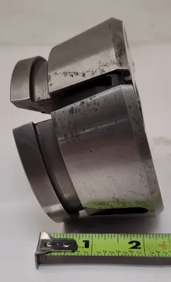 HARDINGE HQC-65 QUICK CHANGE COLLET, SERIES 65, SIZE 38.44MM, 2.25” HEIGHT, NON-SERRATED - MACHINE TOOLING