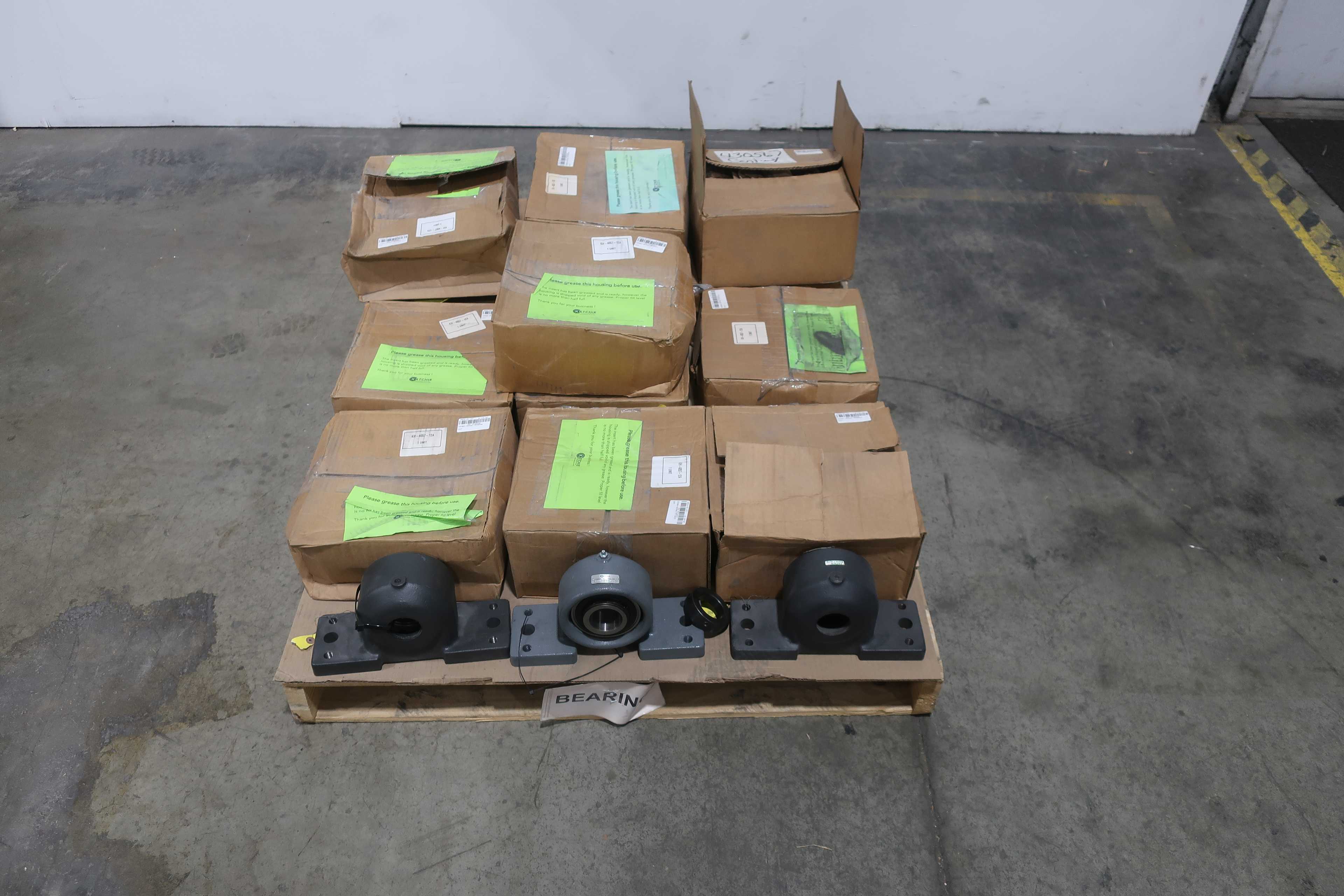 SKU 1748938 - 1 PALLET OF ASSORTED KETCHIE PILLOW BLOCK BEARINGS - BEARINGS