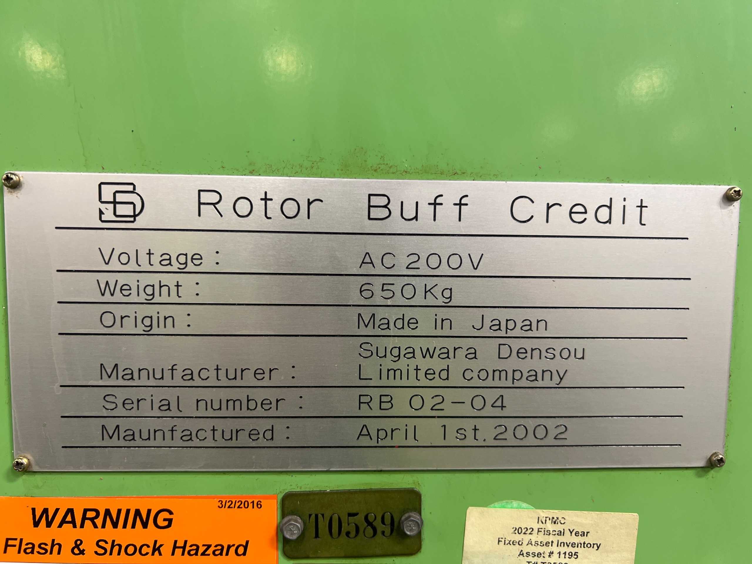 2002 SUGAWARA DEBURRING MACHINE - DEBURRING MACHINES