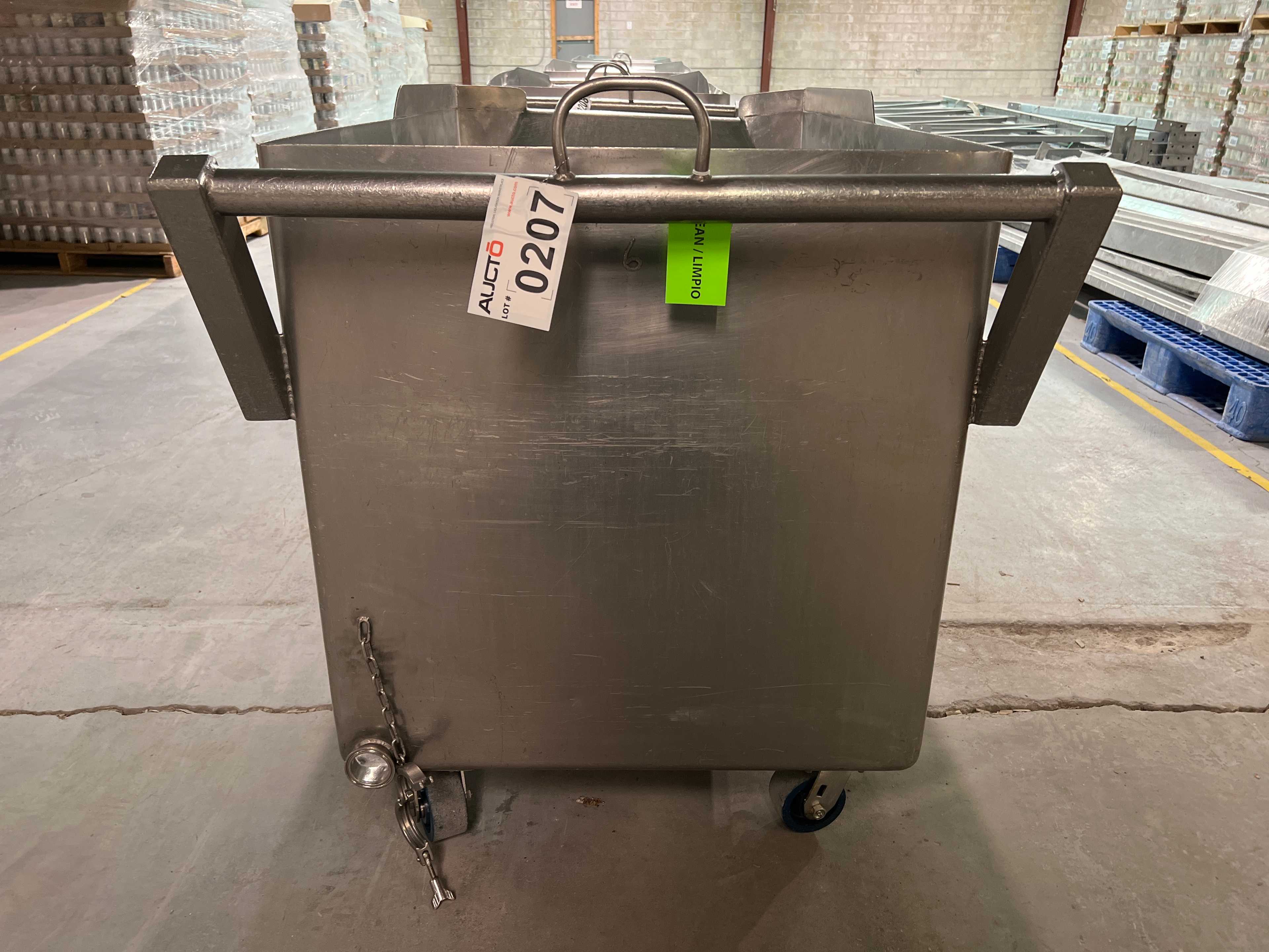 Stainless Steel Dump Cart Hopper - ROLLING CARTS