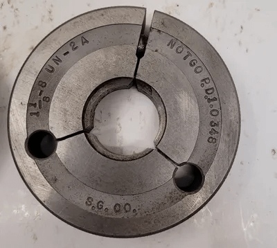 UNBRANDED THREAD RING GAUGES, GO/NO GO, VARIOUS SIZES, SET OF 2 - MACHINE TOOLING
