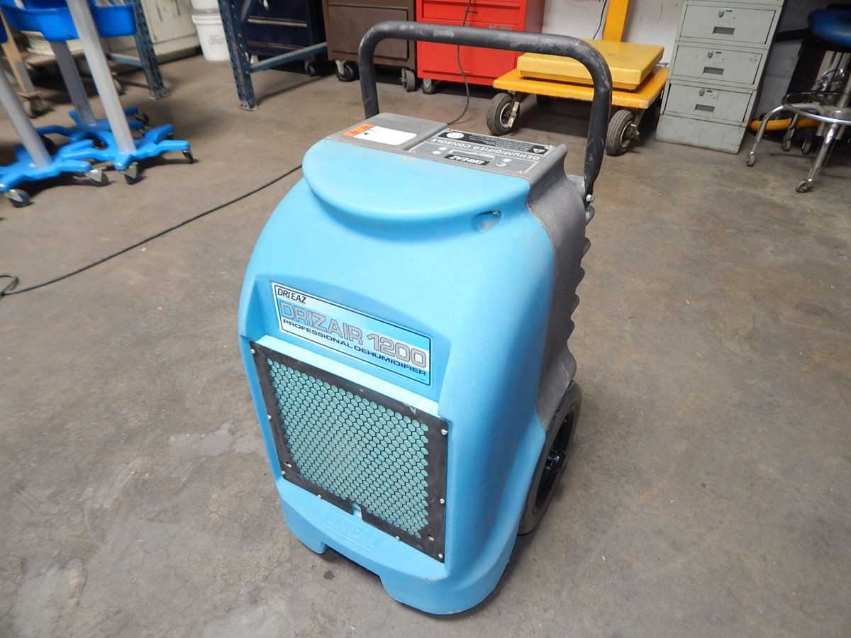 DRIEAZ, 1200 F203-A, DEHUMIDIFIER, 120 VAC, 1-PH POWER, 150 PPD CAPACITY, 325 CFM AIRFLOW, 107 LB WEIGHT - DEHUMIDIFIER