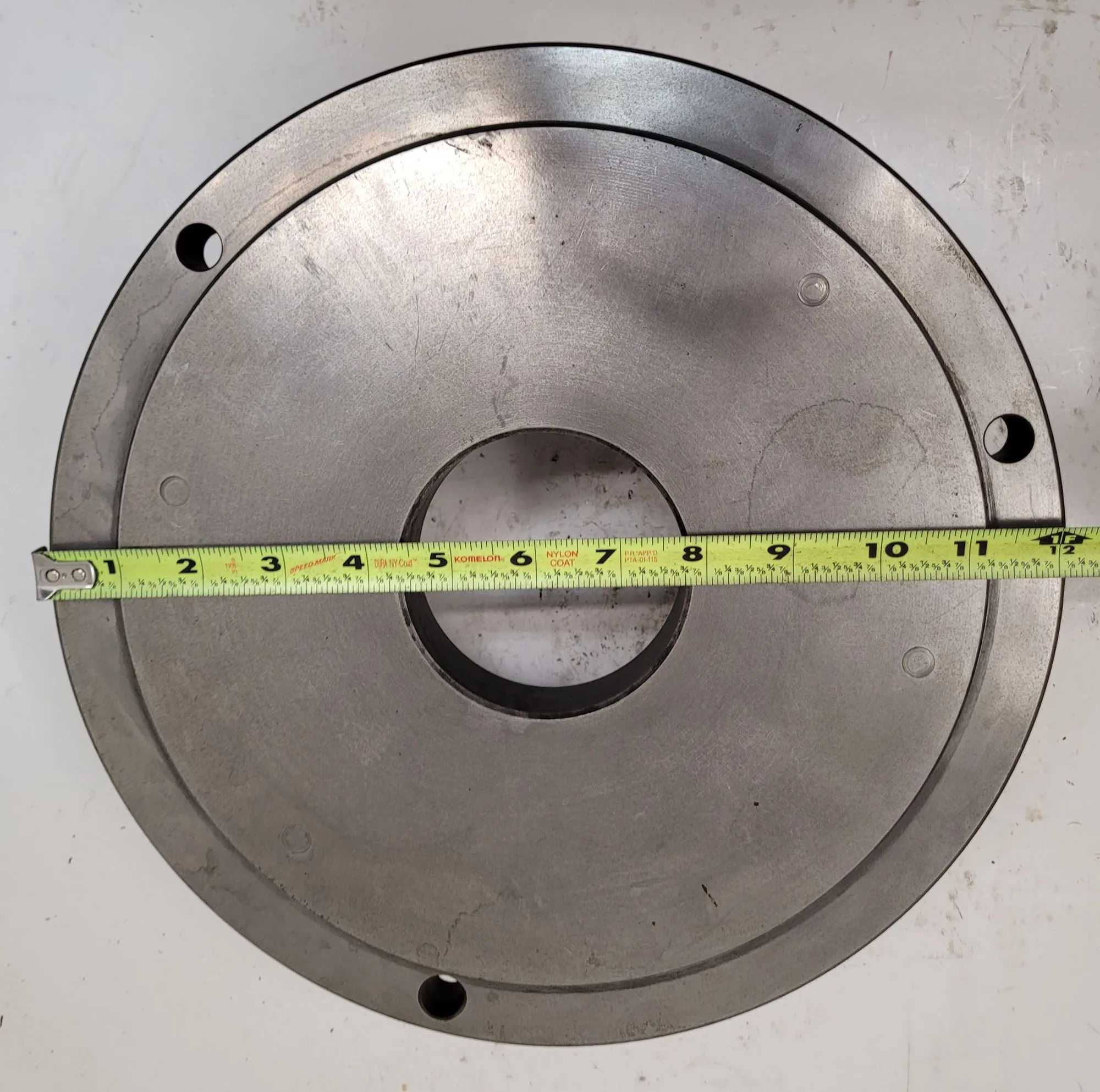 BUCK CHUCK D1-8 LATHE CHUCK MOUNT ADAPTOR - 12IN DIAMETER - MACHINE TOOLING