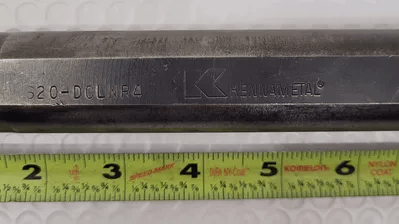 KENNAMETAL S20-DCCLNR4 NF1 BORING BAR, 1.25" SHANK, INDEXABLE INSERT, 8” OVERALL LENGTH - MACHINE TOOLING