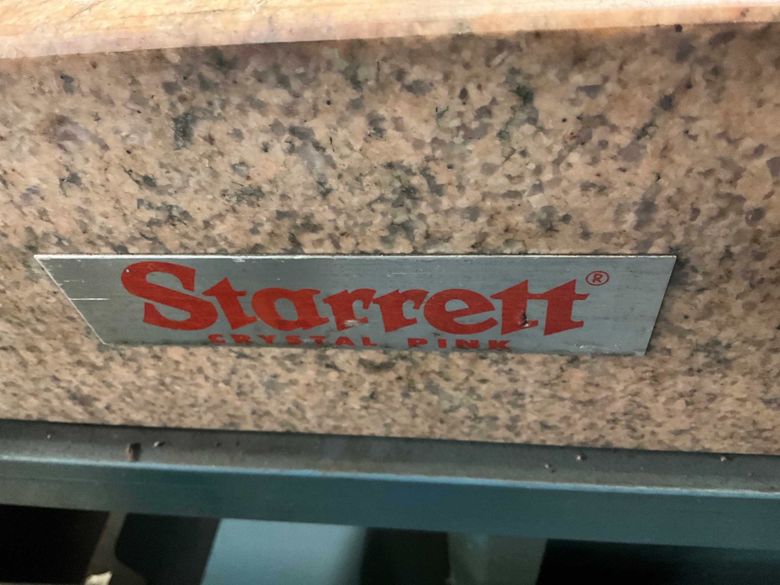 STARRETT GRANITE PLATE WITH MEASURING EQUIPMENT - DIMENSIONAL MEASUREMENT