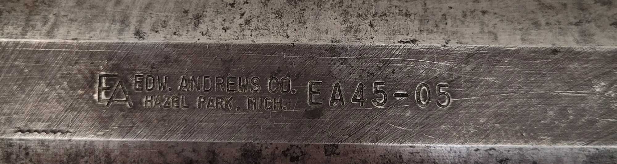 EA EDW. ANDREWS CO. EA45-05 BORING BAR DRILL REDUCER ADAPTER - MACHINE TOOLING