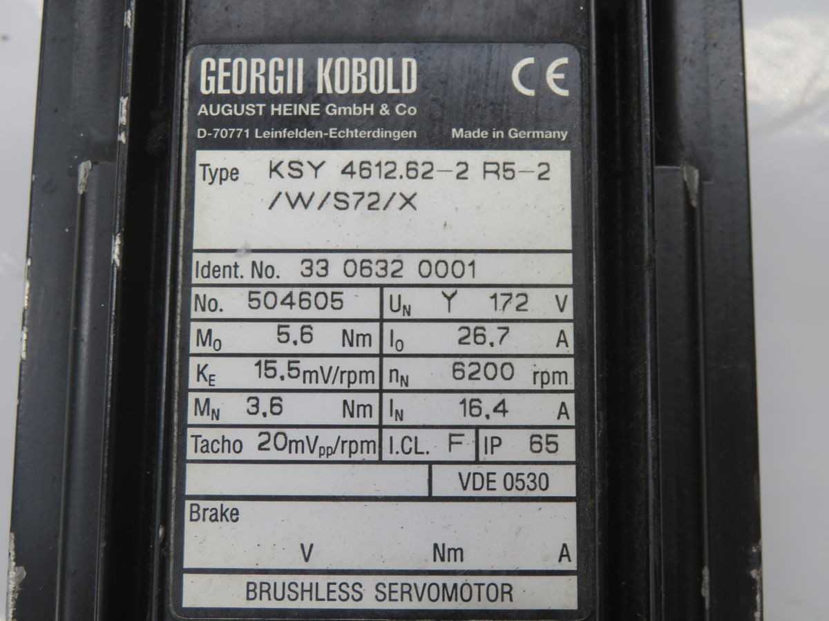 GEORGII KOBOLD 504605 KSY 4612.62-2 R5-2 BRUSHLESS SERVOMOTOR T265052 - SERVO
