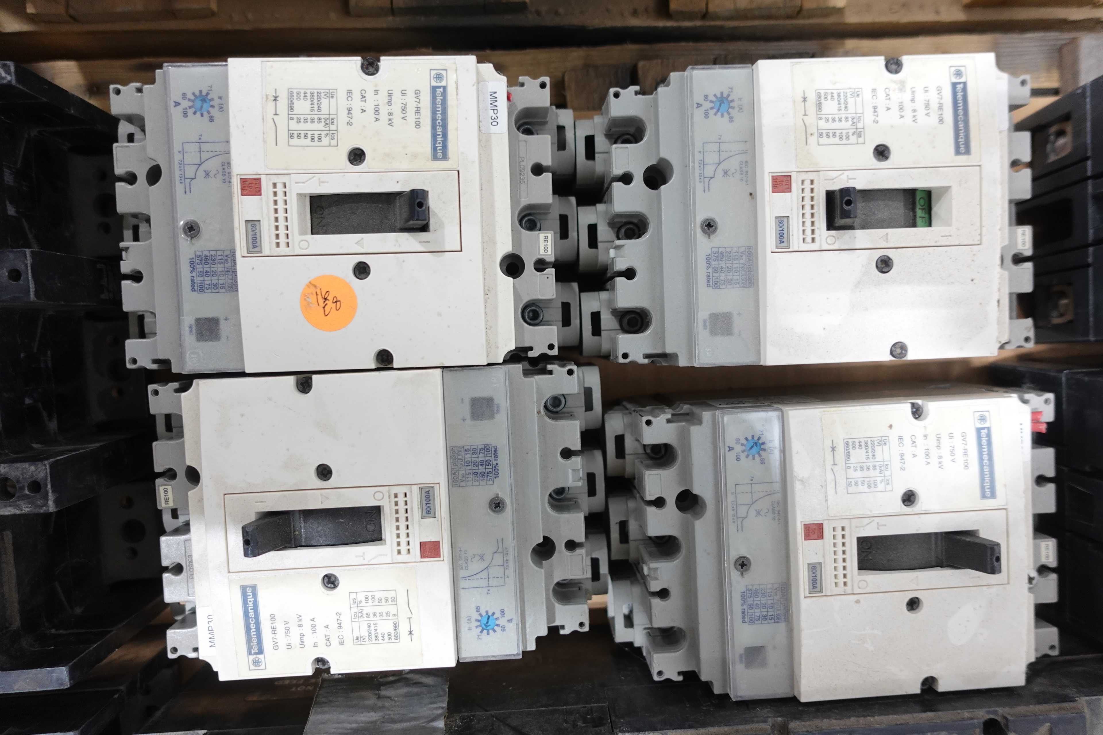 2 PALLETS OF ASSORTED CIRCUT BREAKERS - CIRCUIT BREAKERS