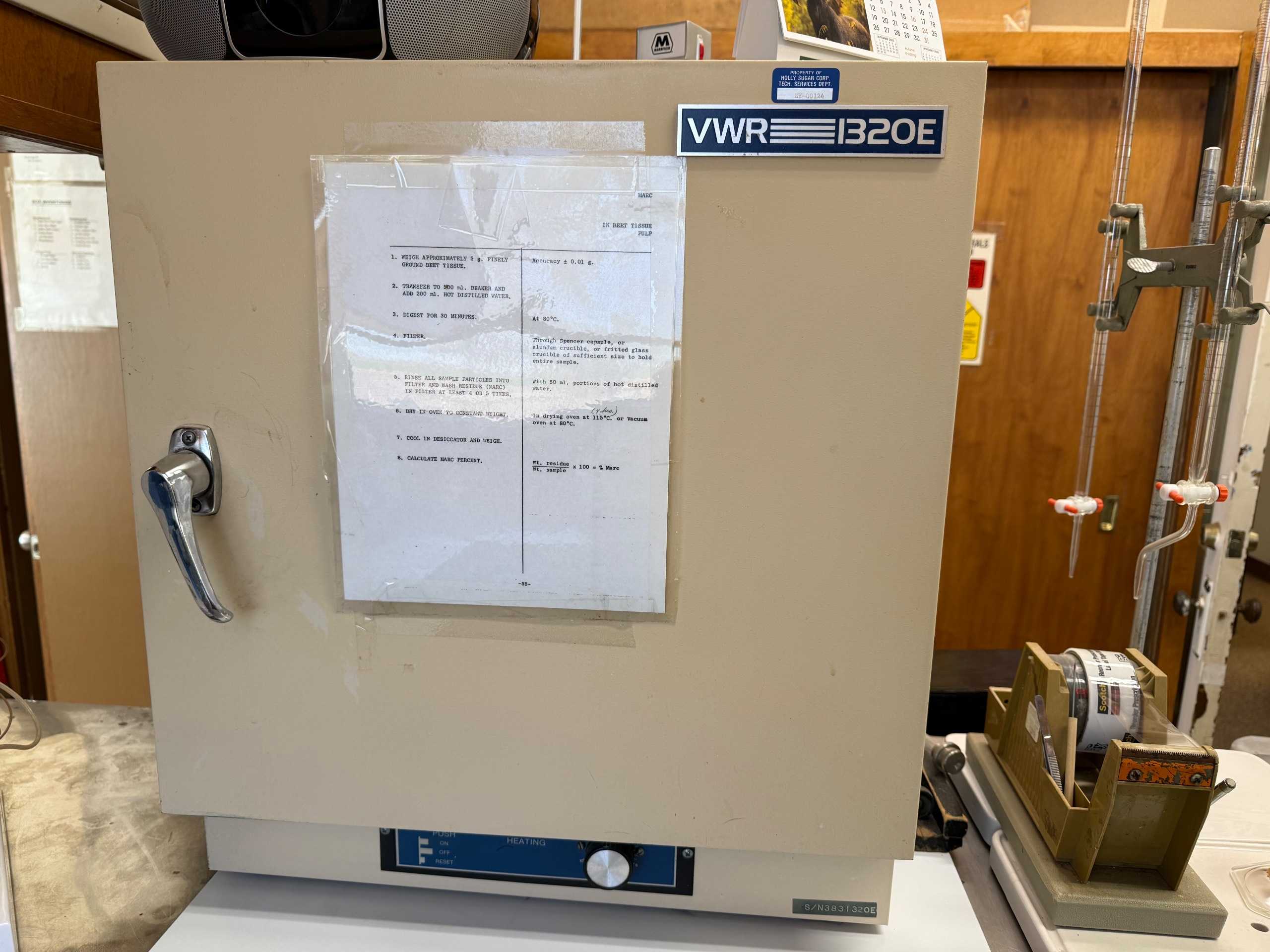 SHEL LAB 1320E LAB OVEN - LAB & SCIENTIFIC