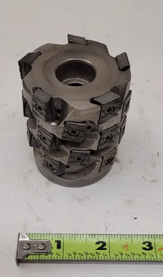 INGERSOLL SHELL MILL, 3IN DIAMETER, 2.5IN BORE, 5 FLUTE, 90 DEG CUTTING EDGE ANGLE - MACHINE TOOLING