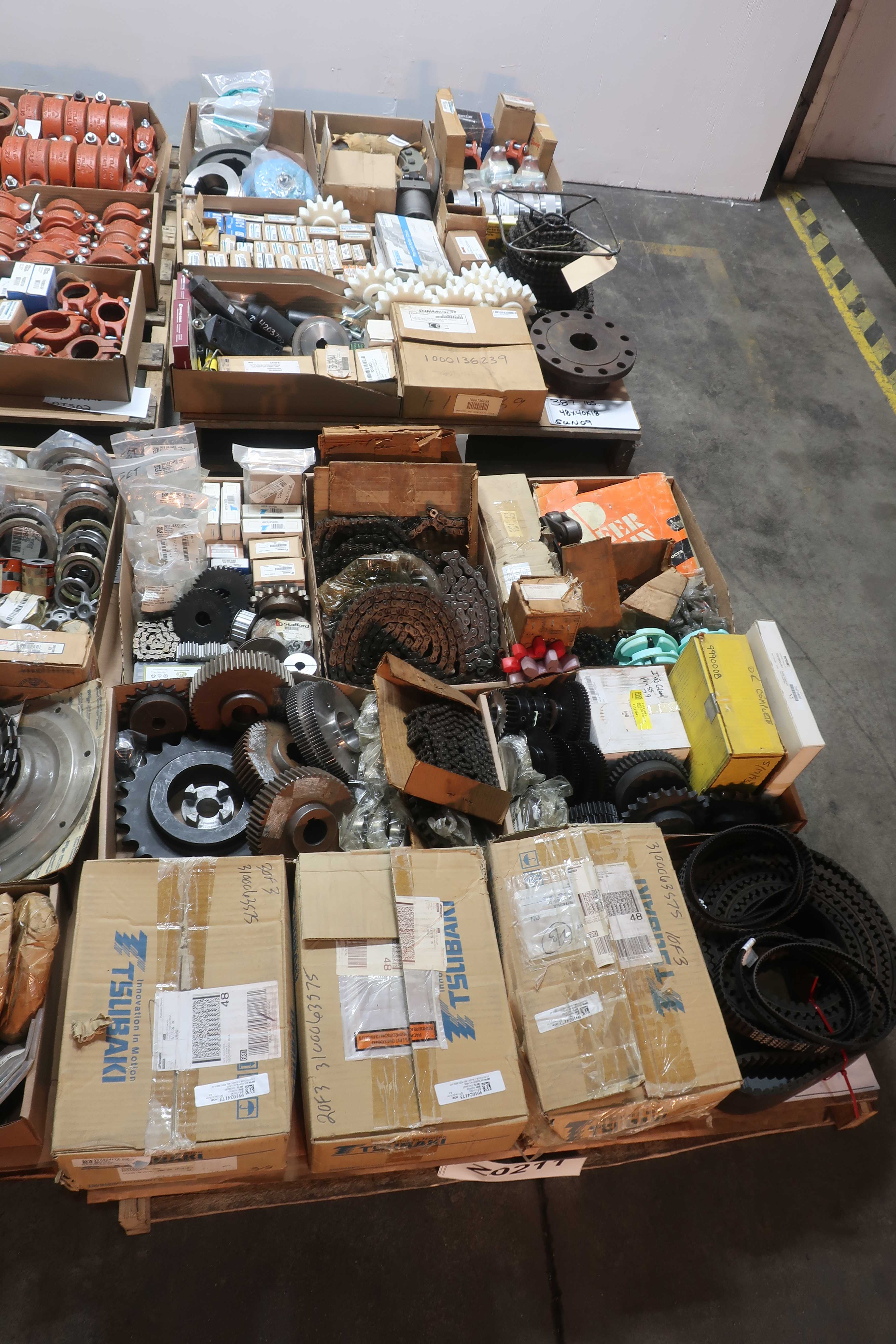 4 PALLETS OF ASSORTED POWER TRANSMISSION - POWER TRANSMISSION
