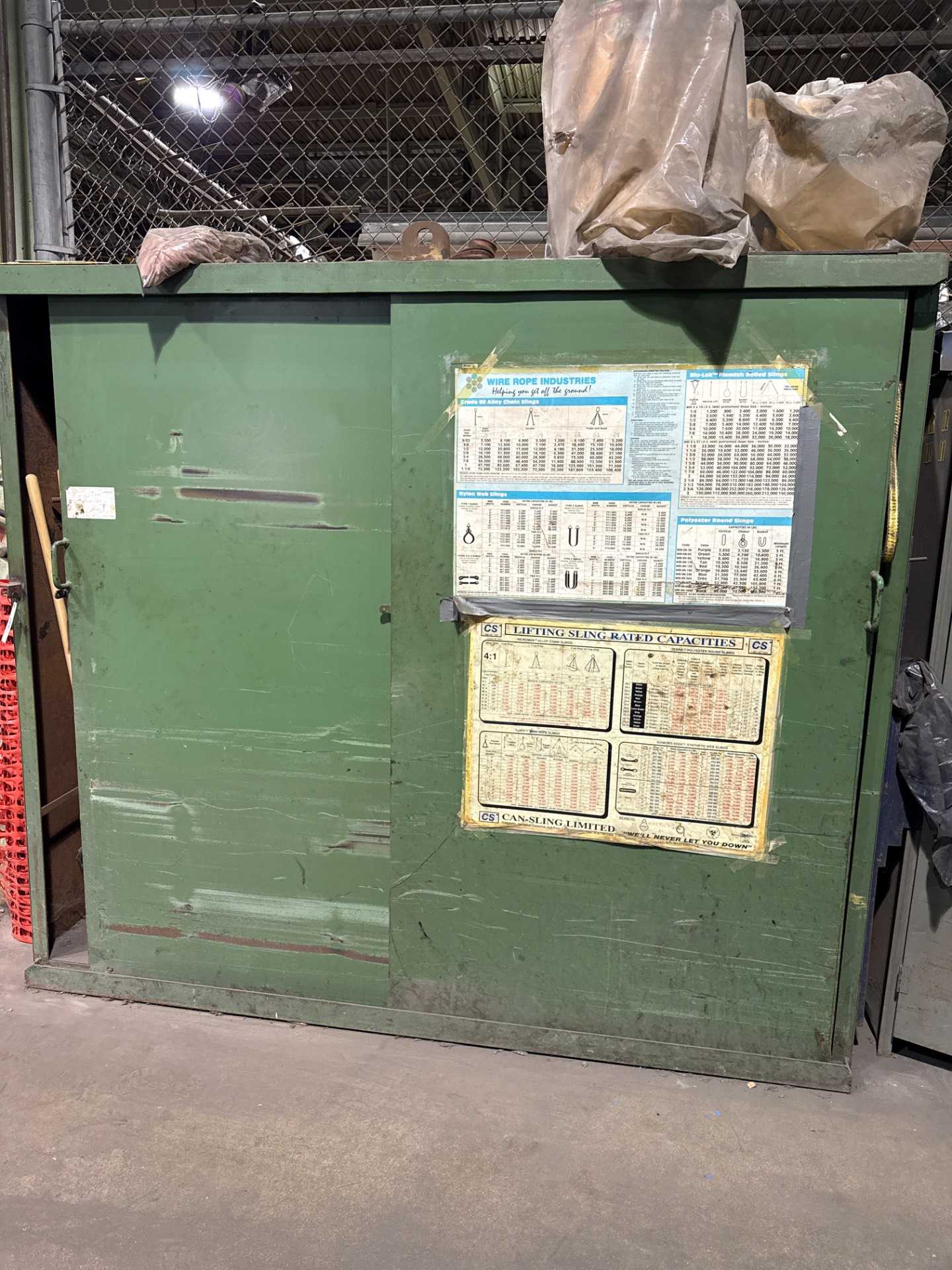 Storage Cabinet with Rigging Tools - FREE STANDING STORAGE CABINET