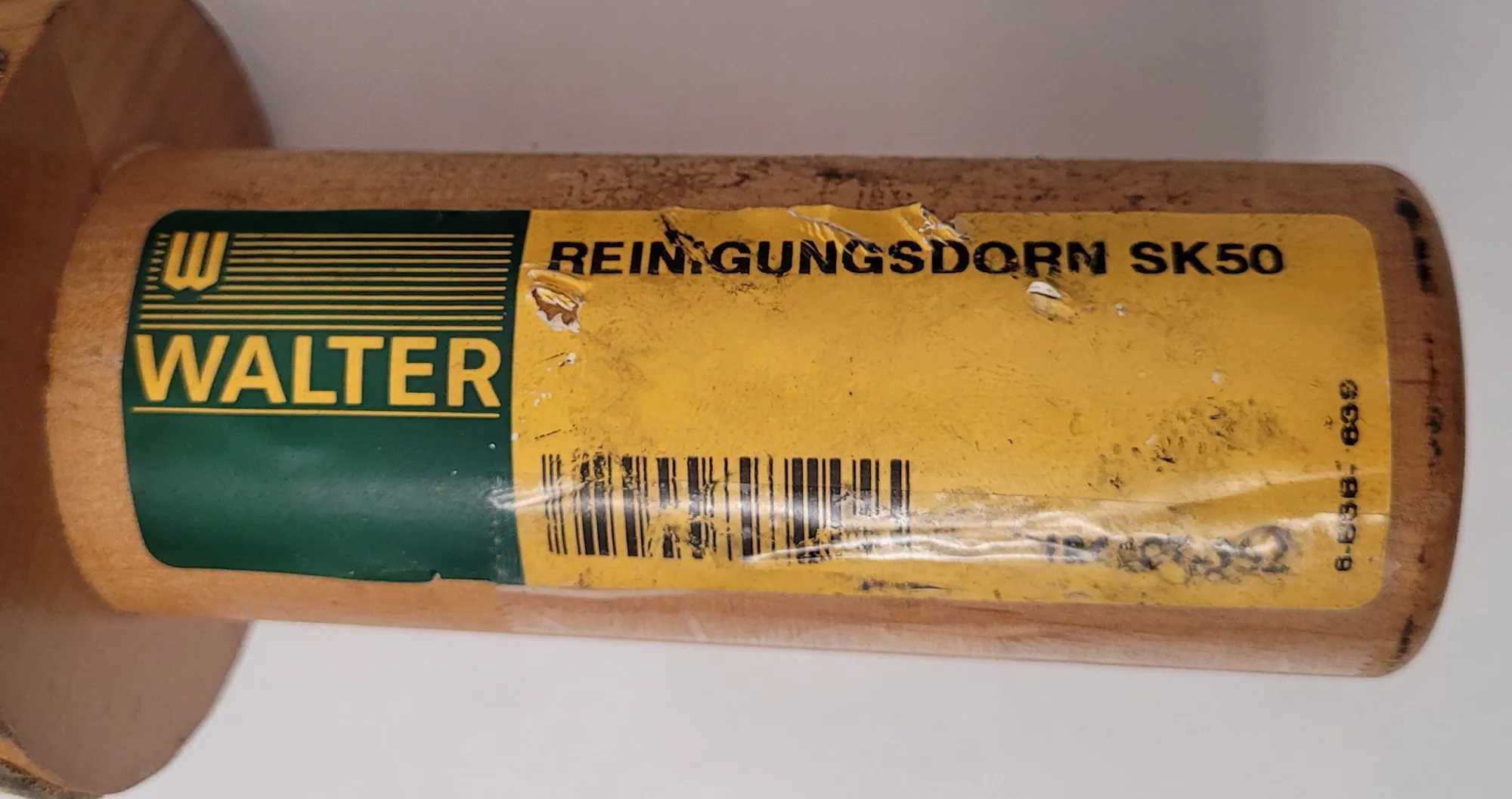 WALTER SK50 CLEANING MANDREL, SK50 TAPER, 8.5" LENGTH, 4" SHANK, 1.55" DIAMETER, SET OF 2 - MACHINING TOOLING & PARTS
