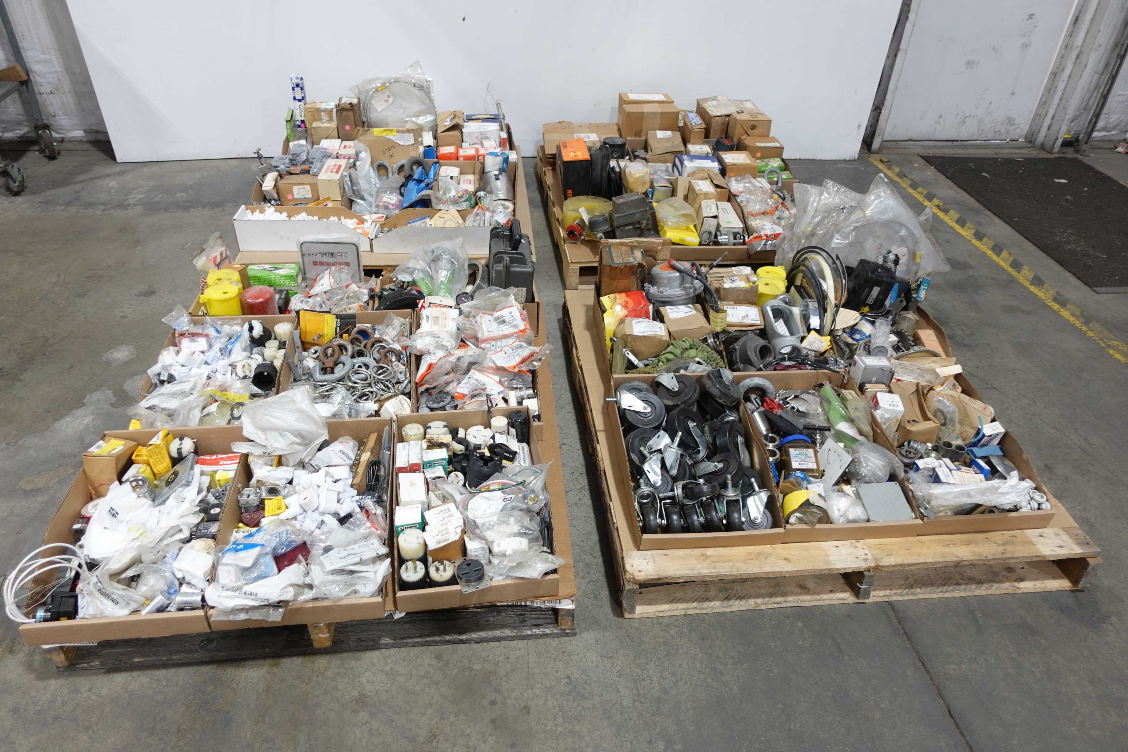 4 PALLETS OF ASSORTED MIXED MRO - INDUSTRIAL PARTS