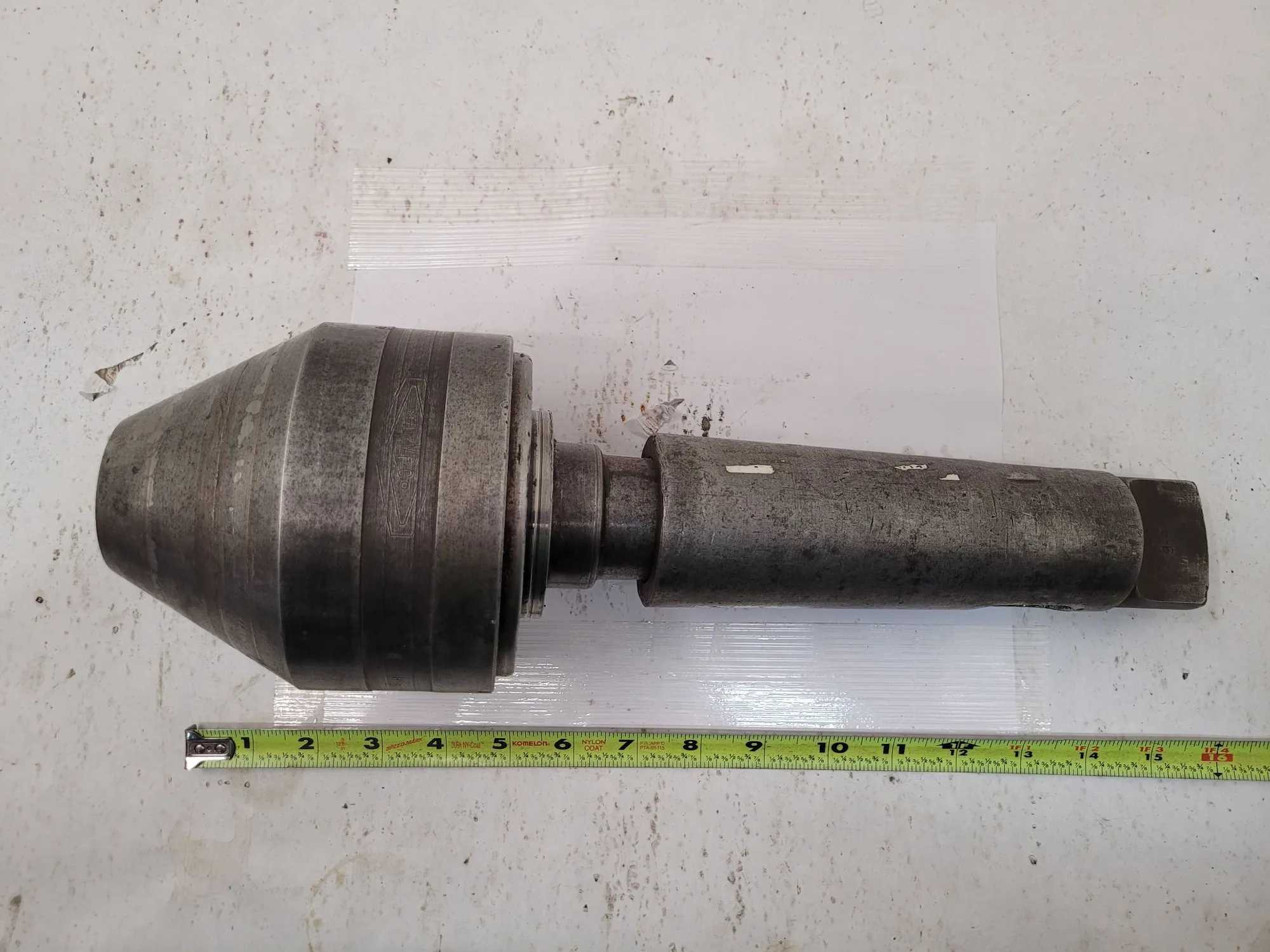 MARVECO E-HD BLUNT HEAVY DUTY LIVE CENTER 8-1/2", MT 5 W/ 6MT SLEEVE - MACHINE TOOLING