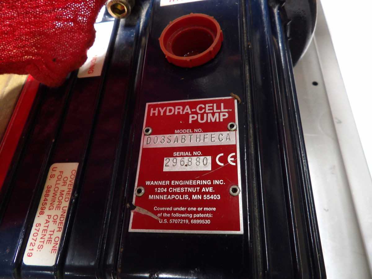 HYDRA-CELL PUMP D03SABTHFECA A-959985 HYDRAULIC PUMP BALDOR- RELIANCE - HYDRAULIC PUMP