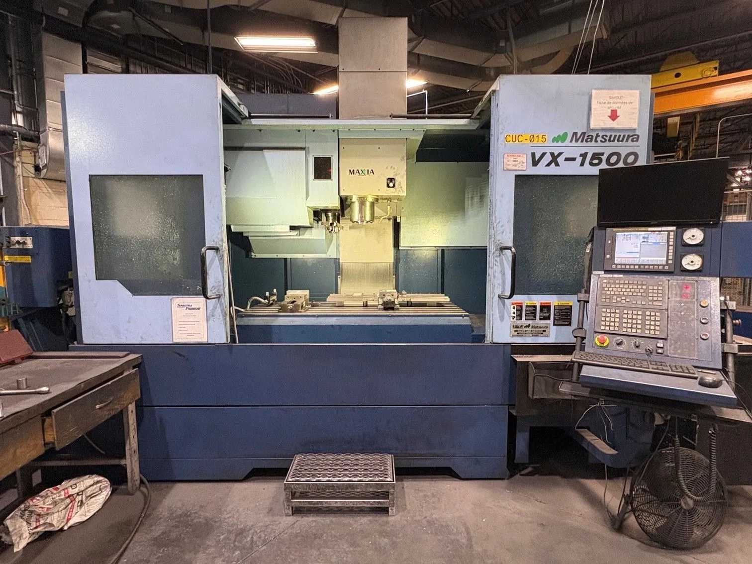 2016 MATSUURA VX-1500 VMC, FANUC 31I, CAT50, 60X27.5X24, 30 ATC, 15K RPM - VERTICAL MACHINING CENTERS
