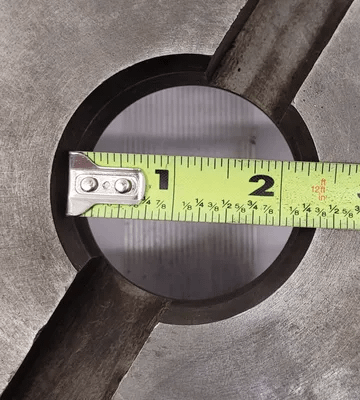 LATHE CHUCK ADAPTER BACK PLATE D1-6 MOUNT, 10" DIAMETER, 2-1/4" THRU HOLE - MACHINE TOOLING