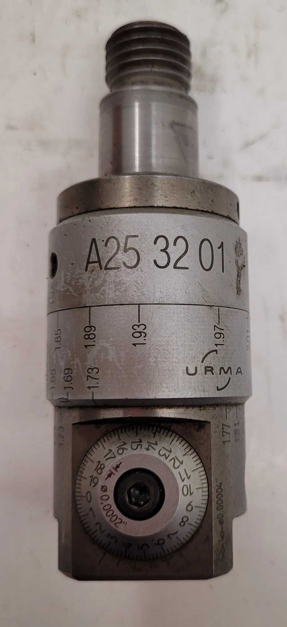 URMA A25-32-01 MICRO FINISH BORING HEAD 1.496-2.008" RANGE OAL 3.82” - MACHINE TOOLING