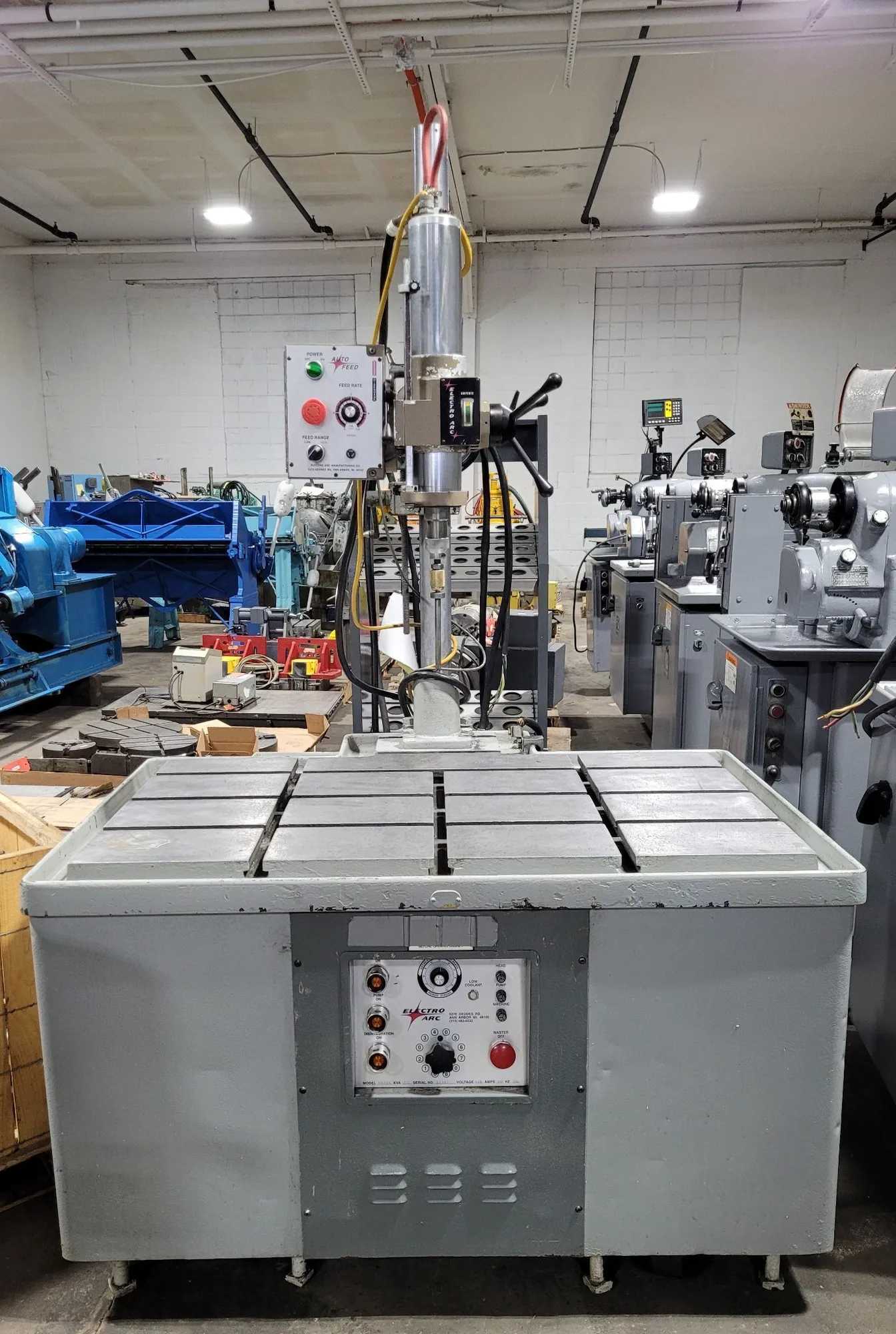 ELECTRO ARC HK8QT METAL DISINTEGRATION MACHINE 20 KVA 440V 3-PHASE POWER AUTOFEED - HOLE DRILLING EDM MACHINE