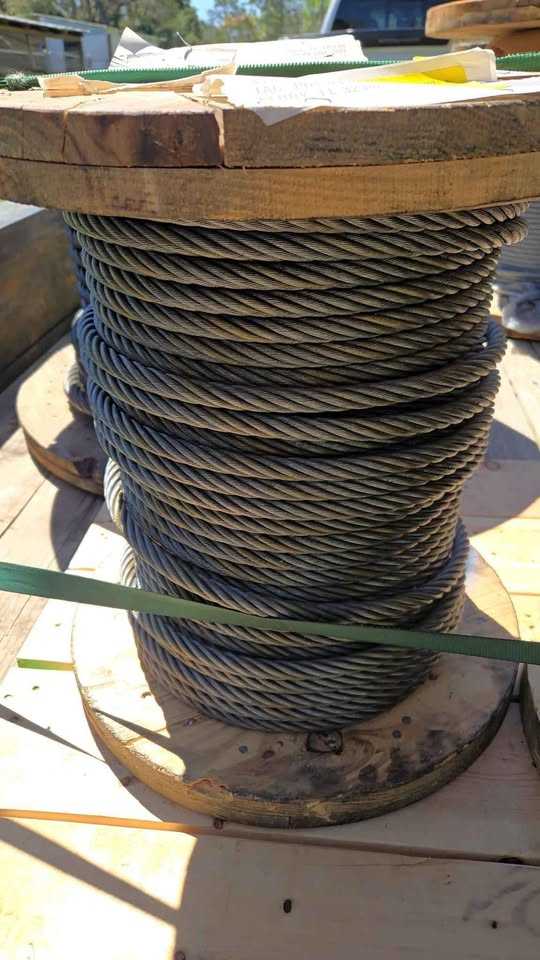 239' SPOOL OF 9/16" STEEL CABLE - CABLE