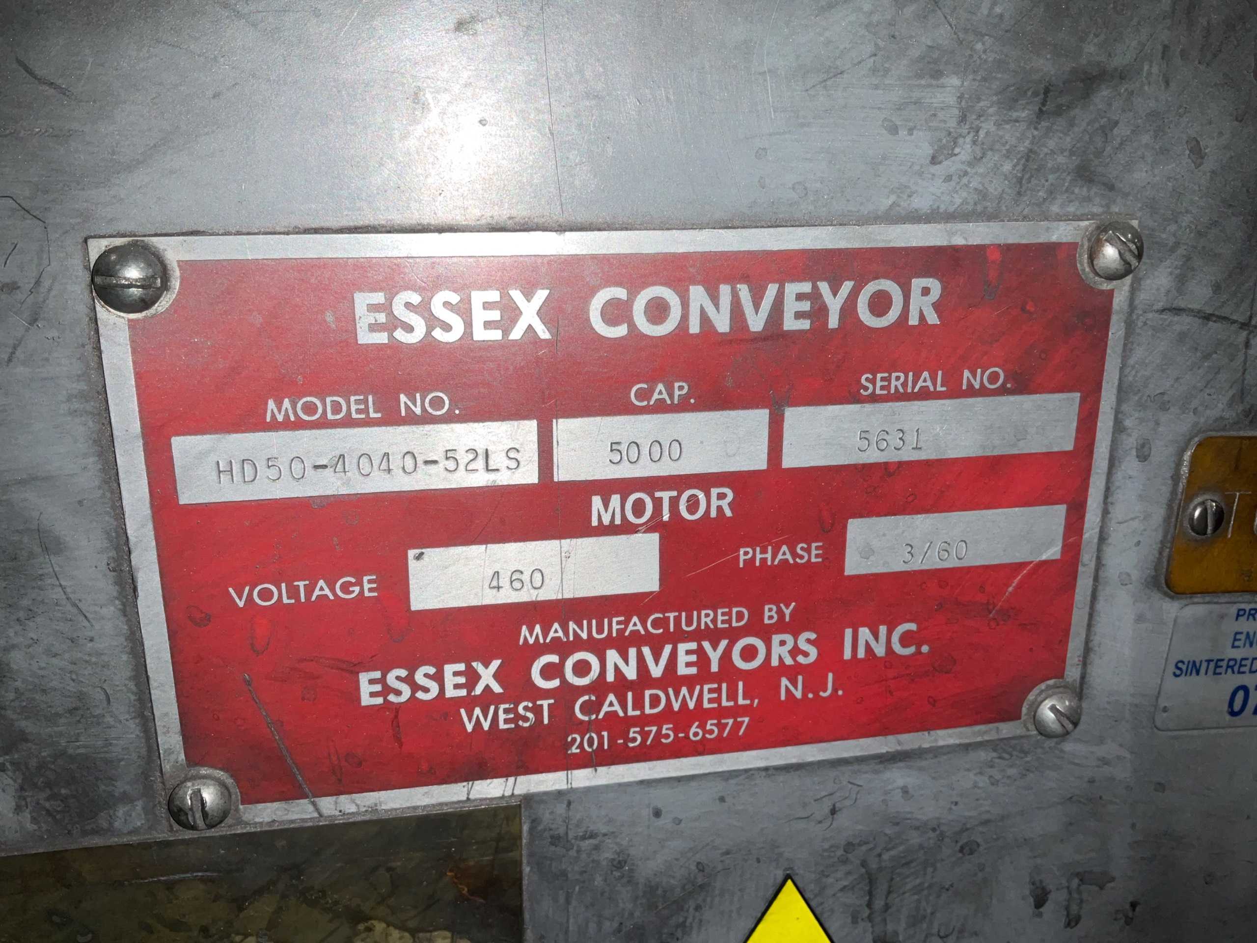 ESSEX CONVEYORS INC HD50-4040-52LS BLEND SYSTEM - PROCESS EQUIPMENT