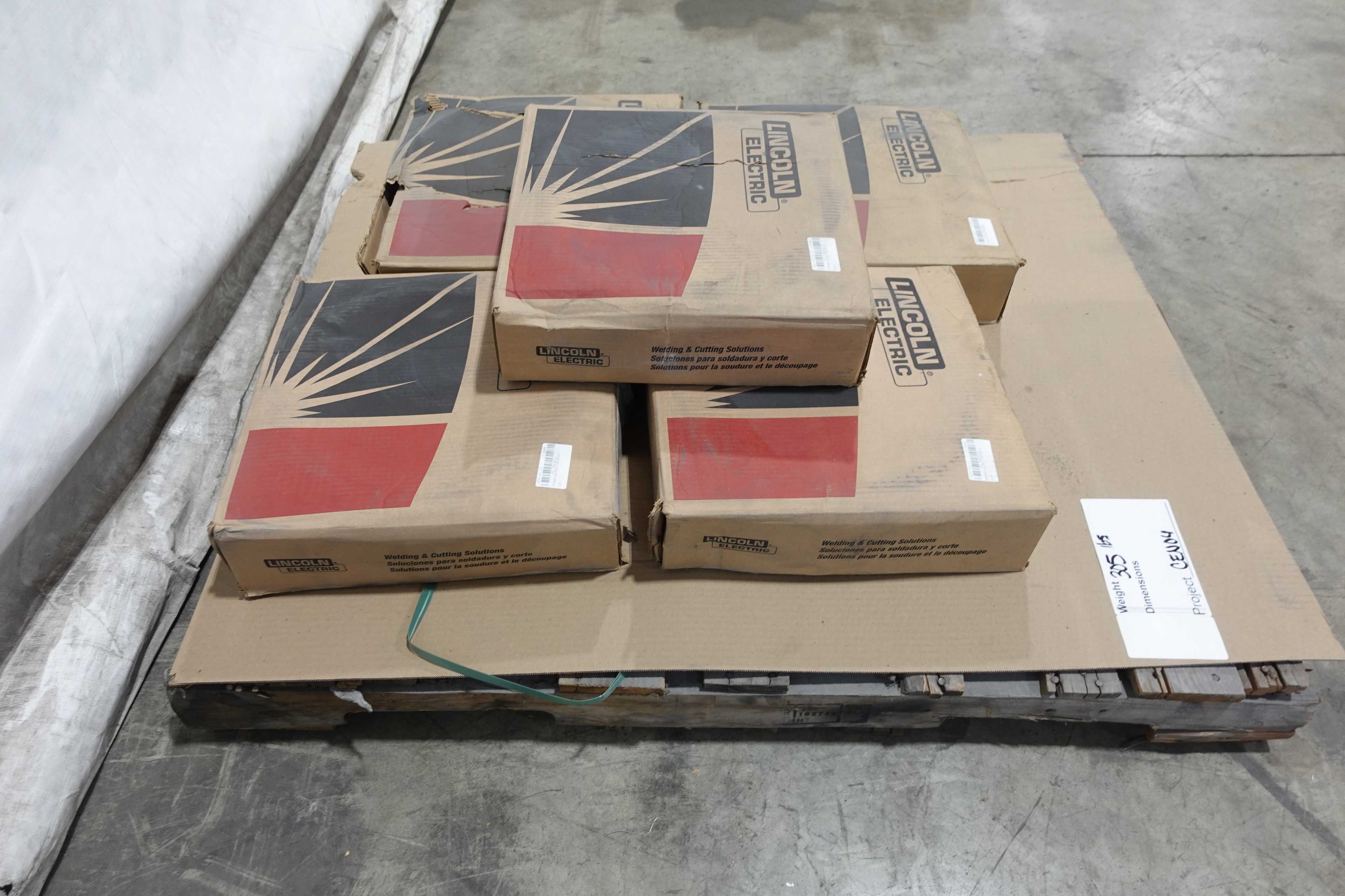 SKU 1743964 - LOT OF 5 LINCOLN ELECTRIC CORDED WIRE SPOOLS, NEW IN BOX - WELDING EQUIPMENT