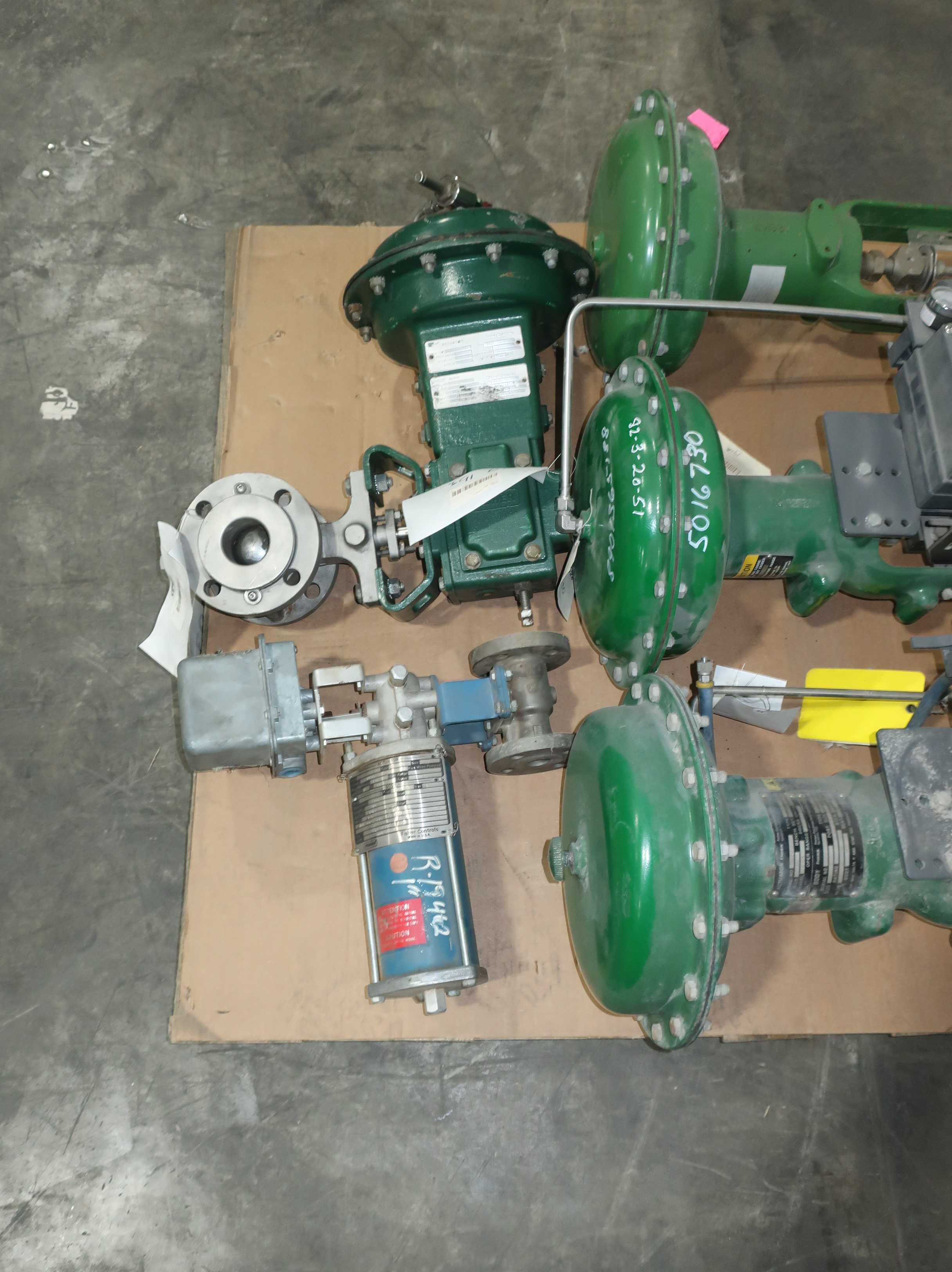 SKU 1760193 - PALLET OF ASSORTED FISHER CONTROL VALVES - CONTROL VALVE