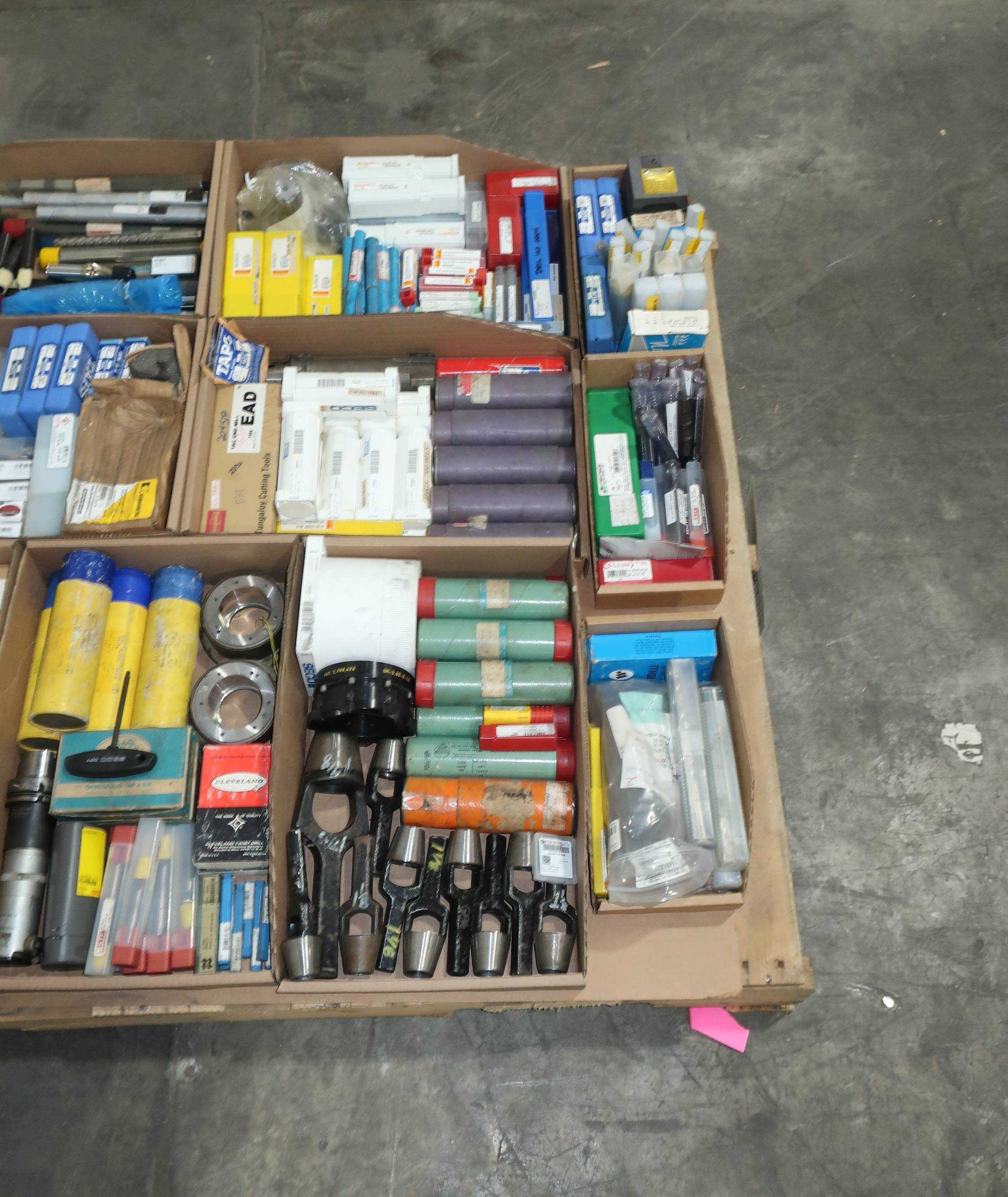 SKU 1750728 - PALLET OF ASSORTED METALWORKING TOOLING - MACHINE TOOLING