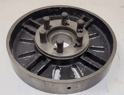 D1-6 LATHE FACE PLATE, 14.5IN OVERALL DIAMETER, D1-6 MOUNT, 2-3/4IN THROUGH HOLE - MACHINE TOOLING