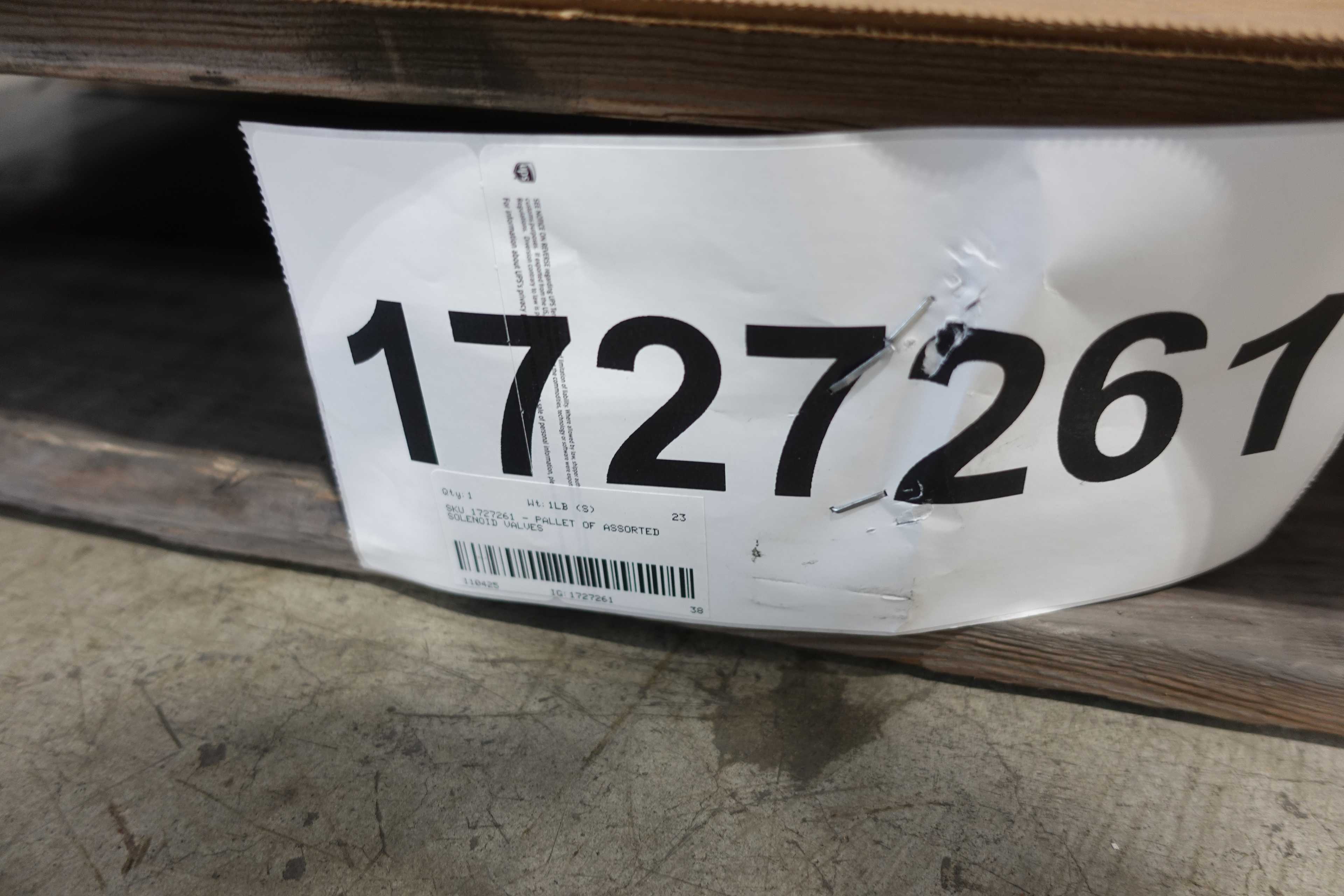 SKU 1727261 - PALLET OF ASSORTED SOLENOID VALVES, ASCO, PARKER, FESTO, INGERSOLL-RAND - SOLENOID VALVE