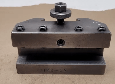 FIMS 5A TOOL HOLDER, WIDTH: 1-3/8”, LENGTH: 6”, HEIGHT: 3-1/4”, GAP: 1-1/4” - MACHINE TOOLING