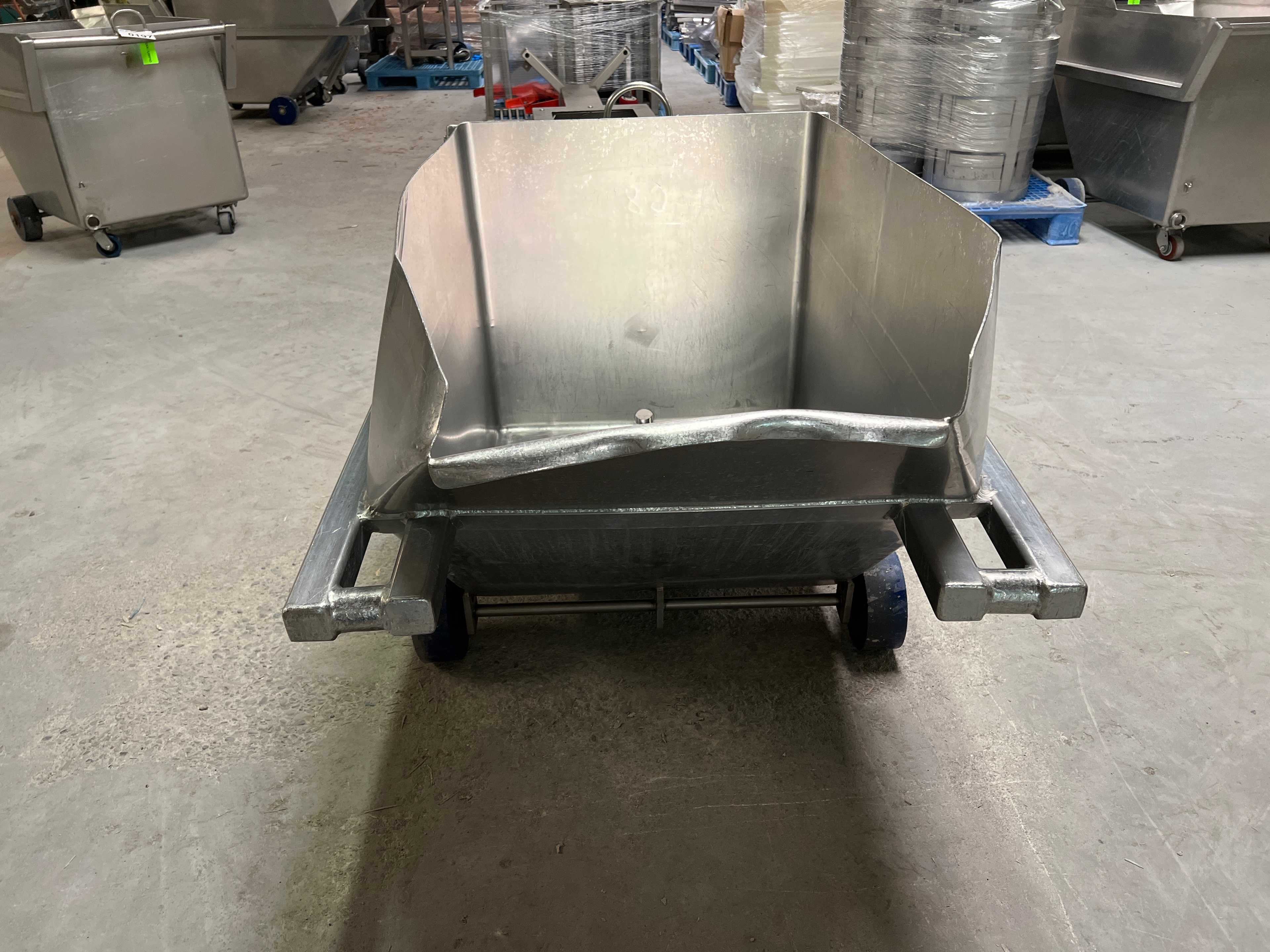 Stainless Steel Dump Cart Hopper - ROLLING CARTS
